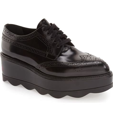 prada oxford shoes womens|prada platform oxfords.